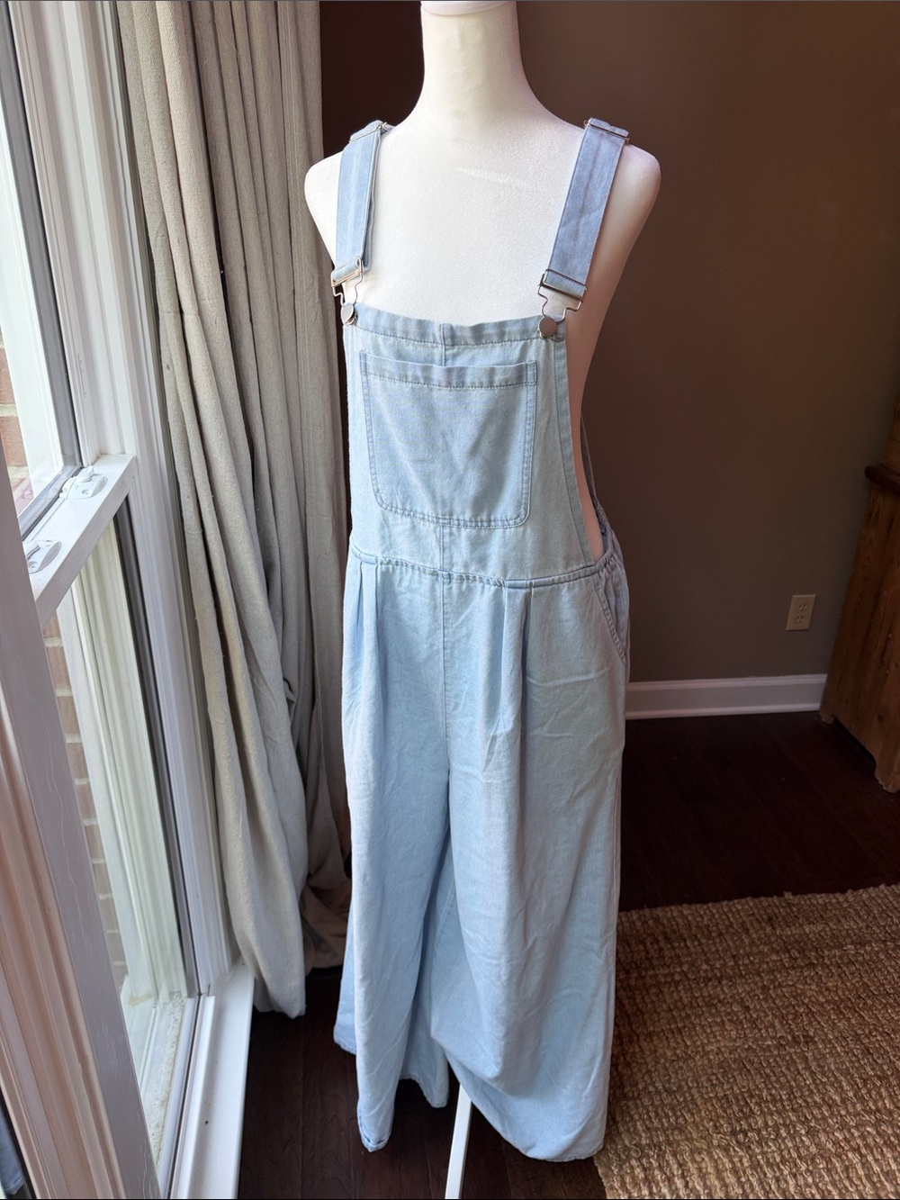 Amazon Light Blue Denim Women's Overalls